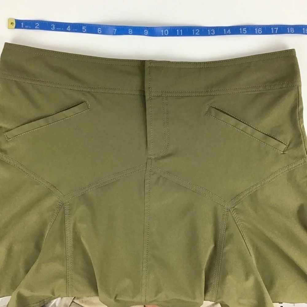 Athleta Olive Green Hiking Travel Skirt | 14